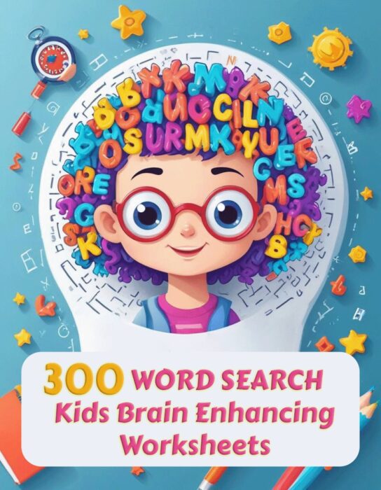 300 Word Search Kids Brain Enhancing Sheets